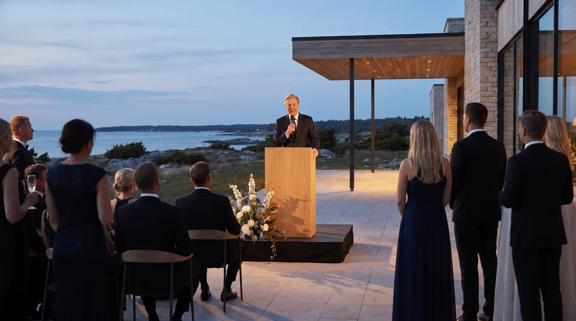 Jubileumsanförande på terrassen